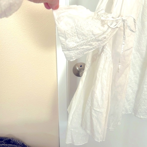 %100 linen White Summer Dress☀️🌈 - Picture 5 of 10